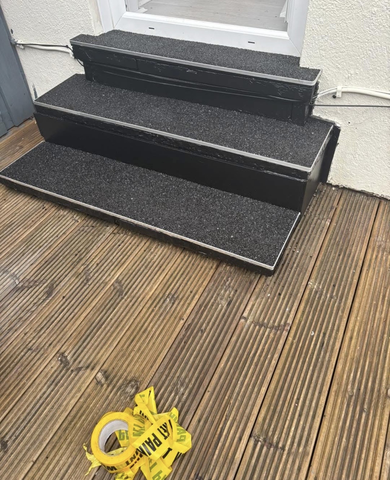Graphite resin bound finish by AA Resin Steps